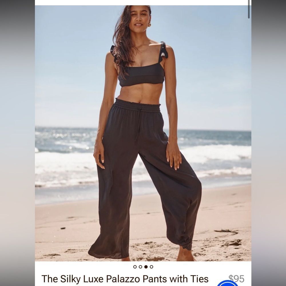 NWT Summersalt The Perfect Palazzo Pant Black small